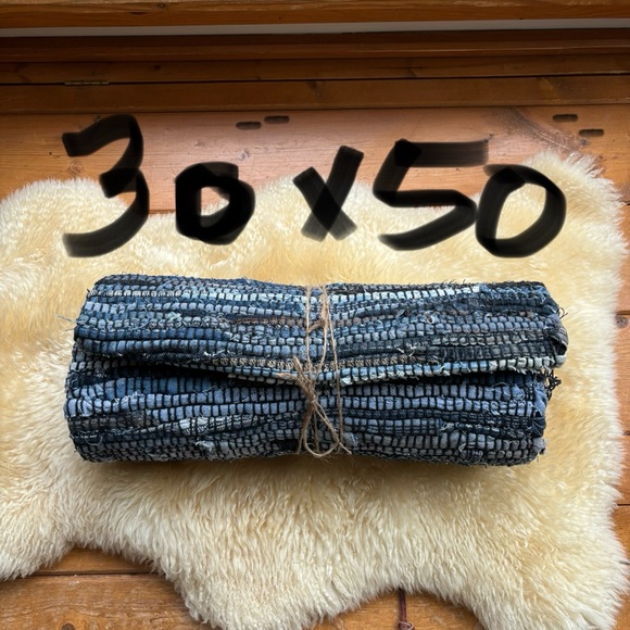 NWT Recycled Denim Rag Rug - Picture 8 of 9